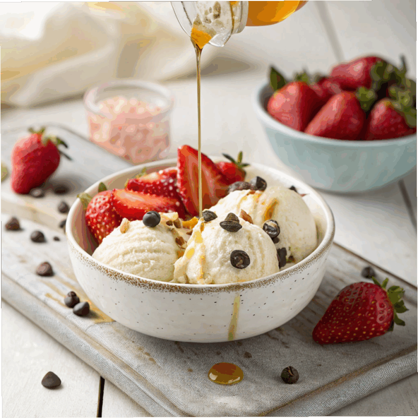 creamy cottage cheese ice cream