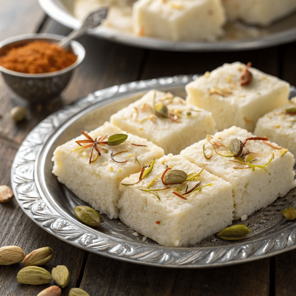 Kalakand Indian milk cake