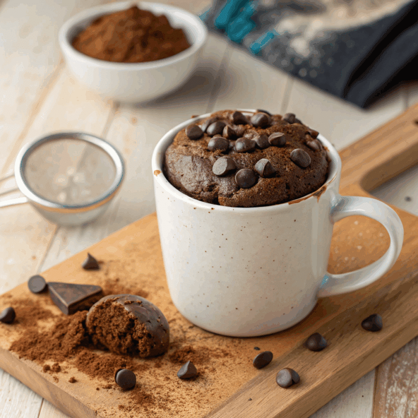 chocolate protein mug cake