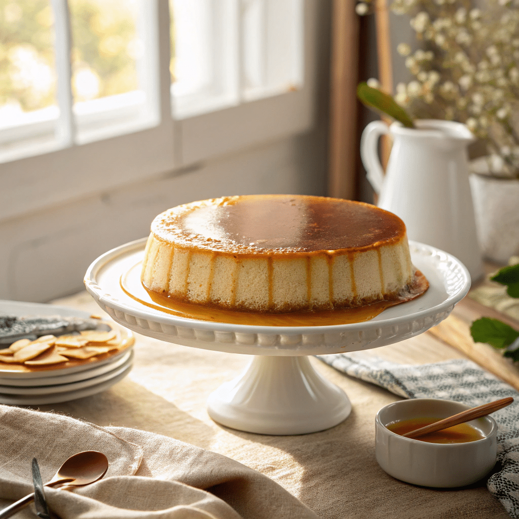 Tres Leches Flan Fusion Cake