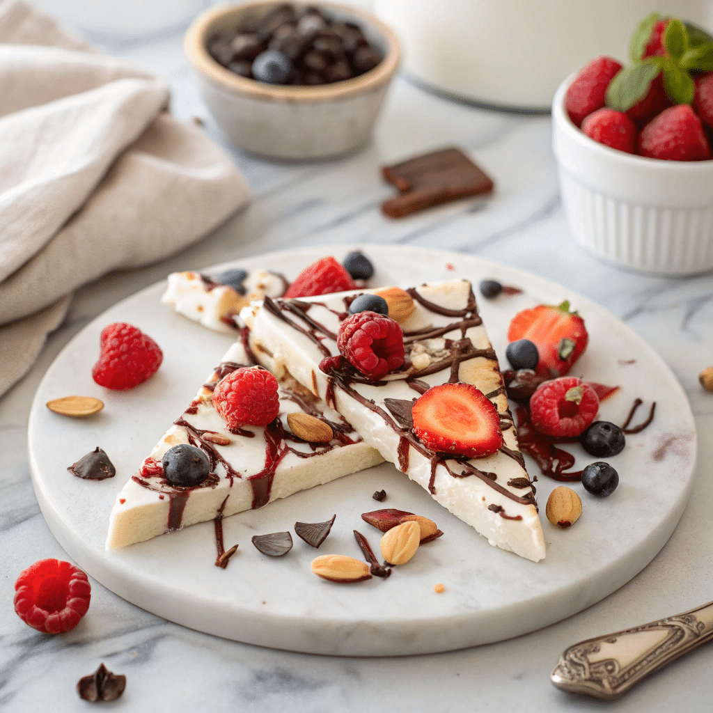 Greek Yogurt Bark with Berries and Almonds