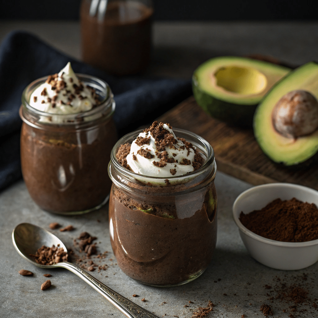 Chocolate Avocado Protein Pudding