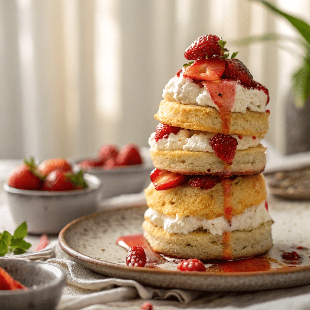 Black Pepper Strawberry Shortcakes