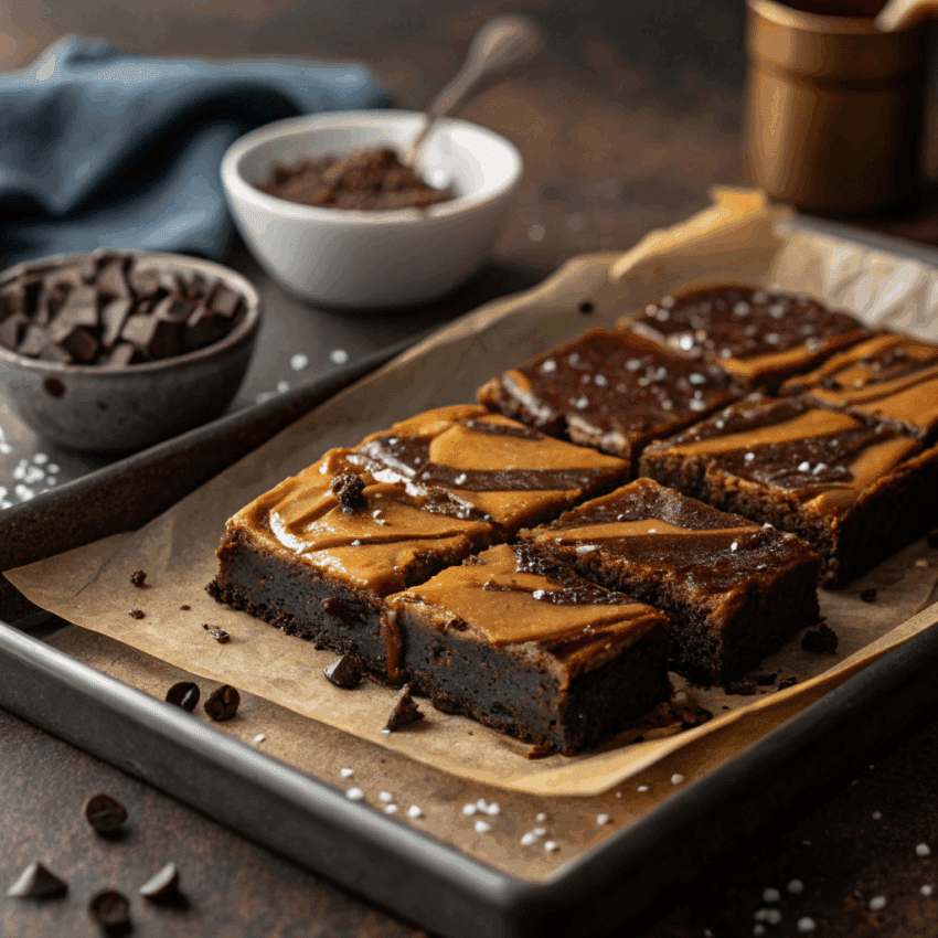 Miso Caramel Brownies