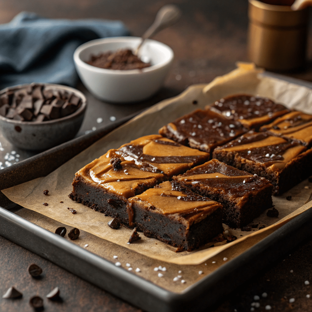Miso Caramel Brownies