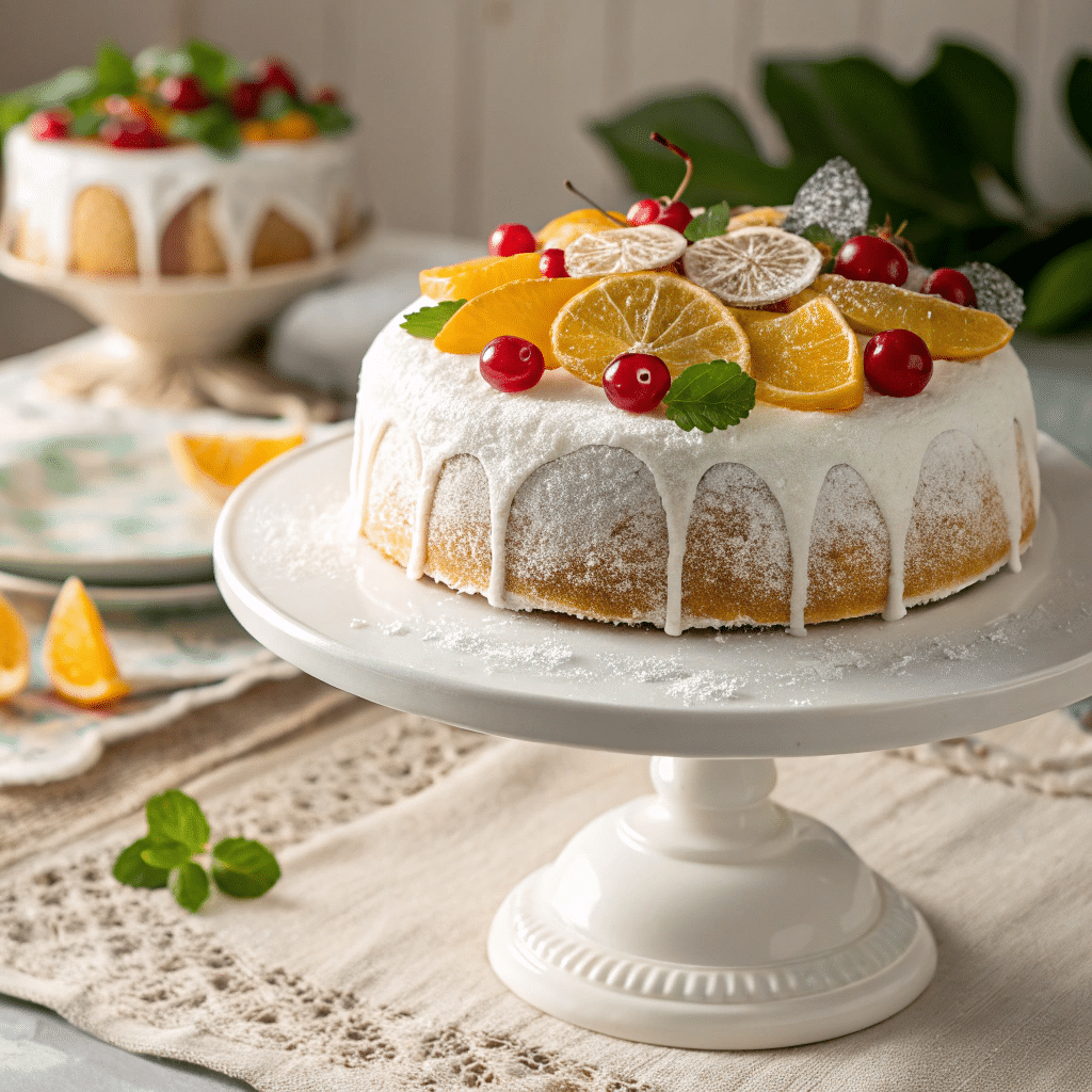 classic Cassata Sicilian cake