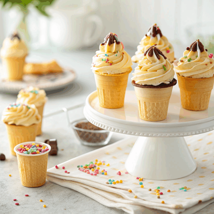 DIY cupcake cones