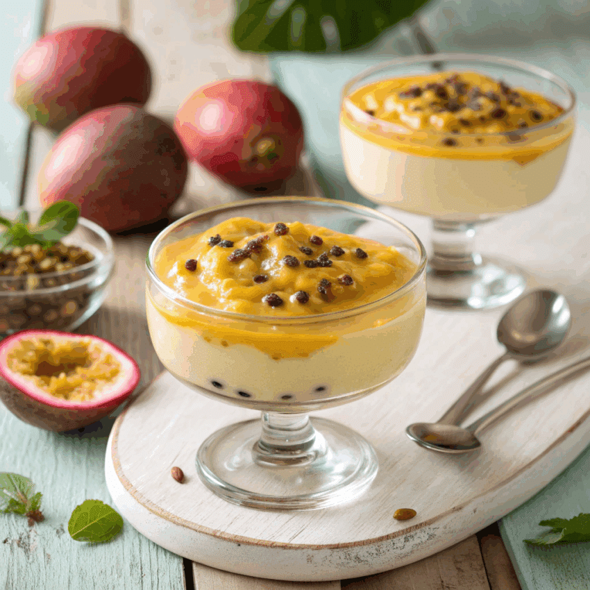 Brazilian passion fruit mousse