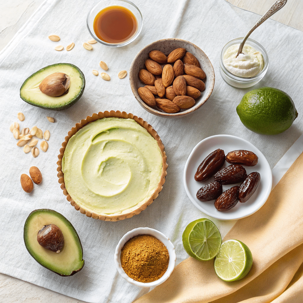 ingredients for vegan avocado