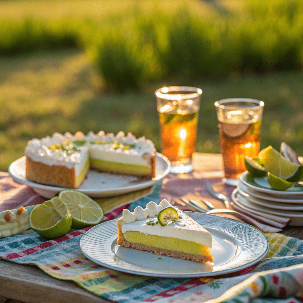 slices of key lime pie