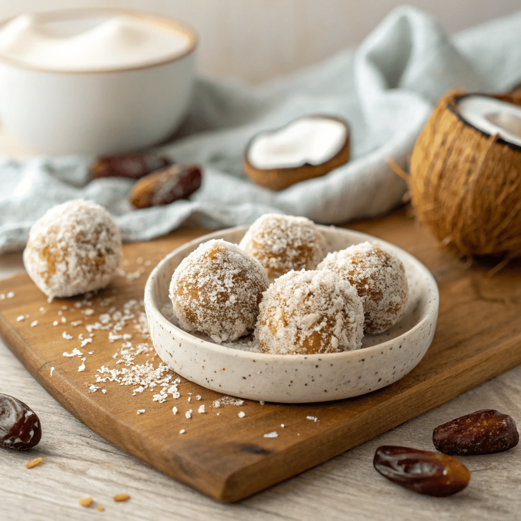 coconut date rolls