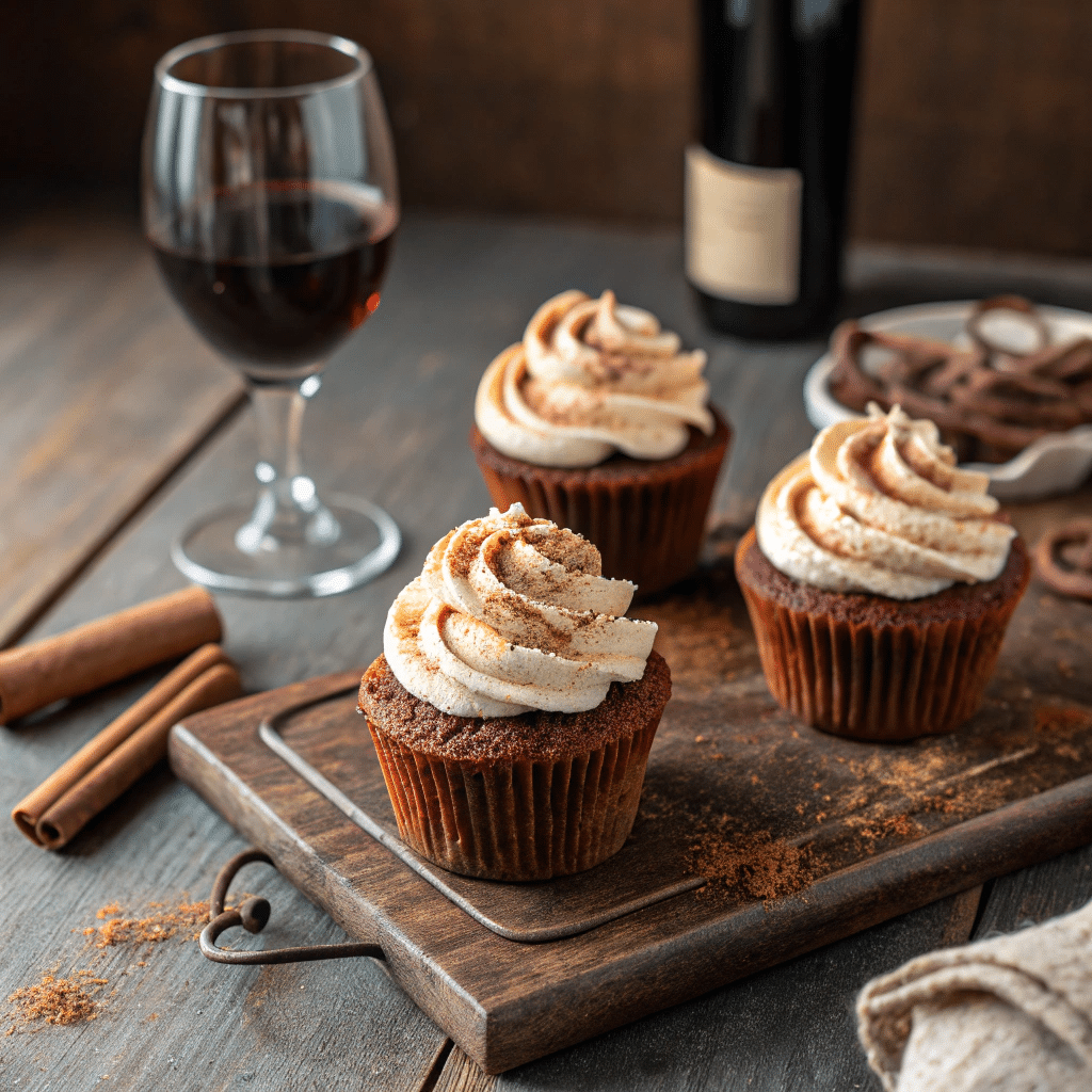 moist red wine cupcakes