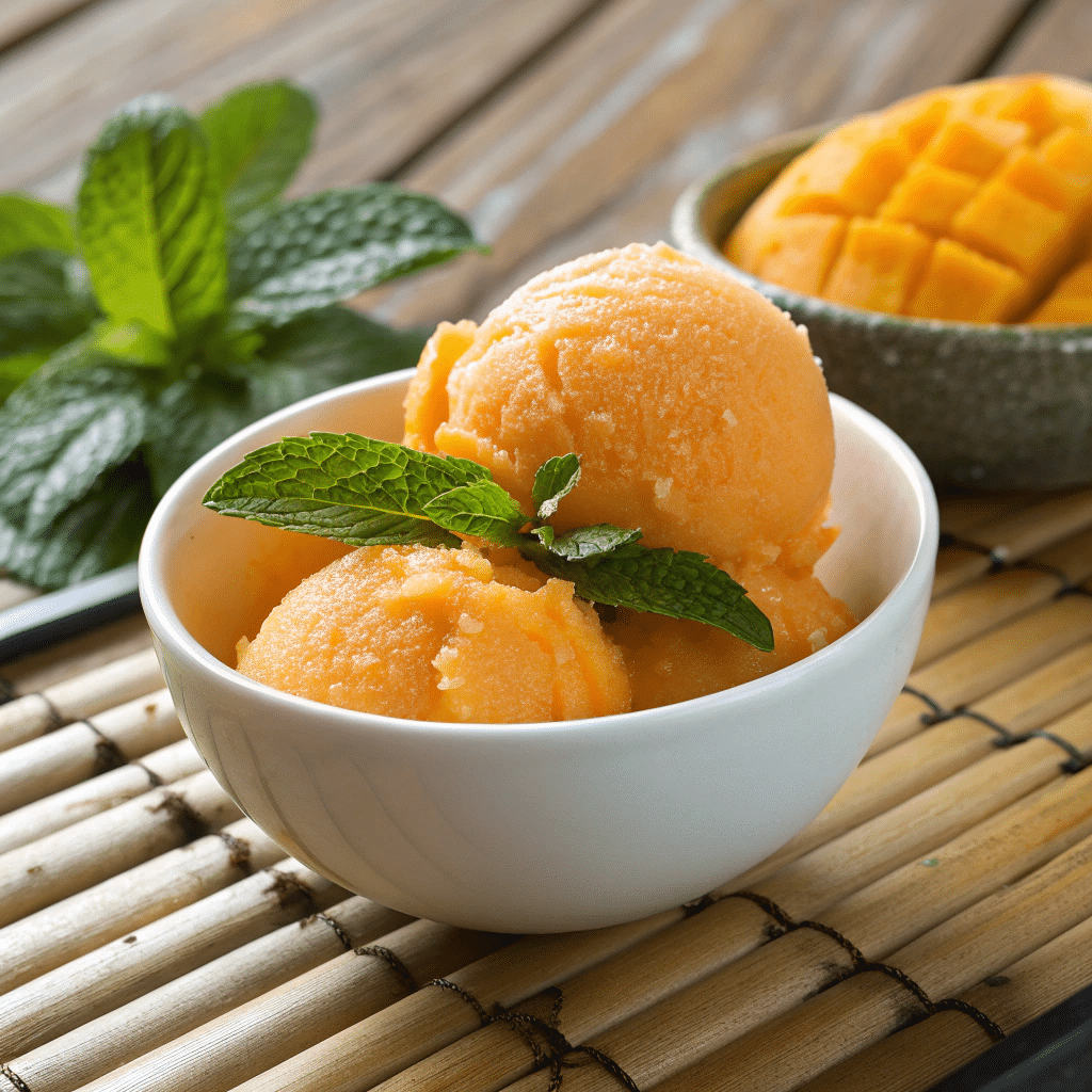 Frozen Mango Sorbet