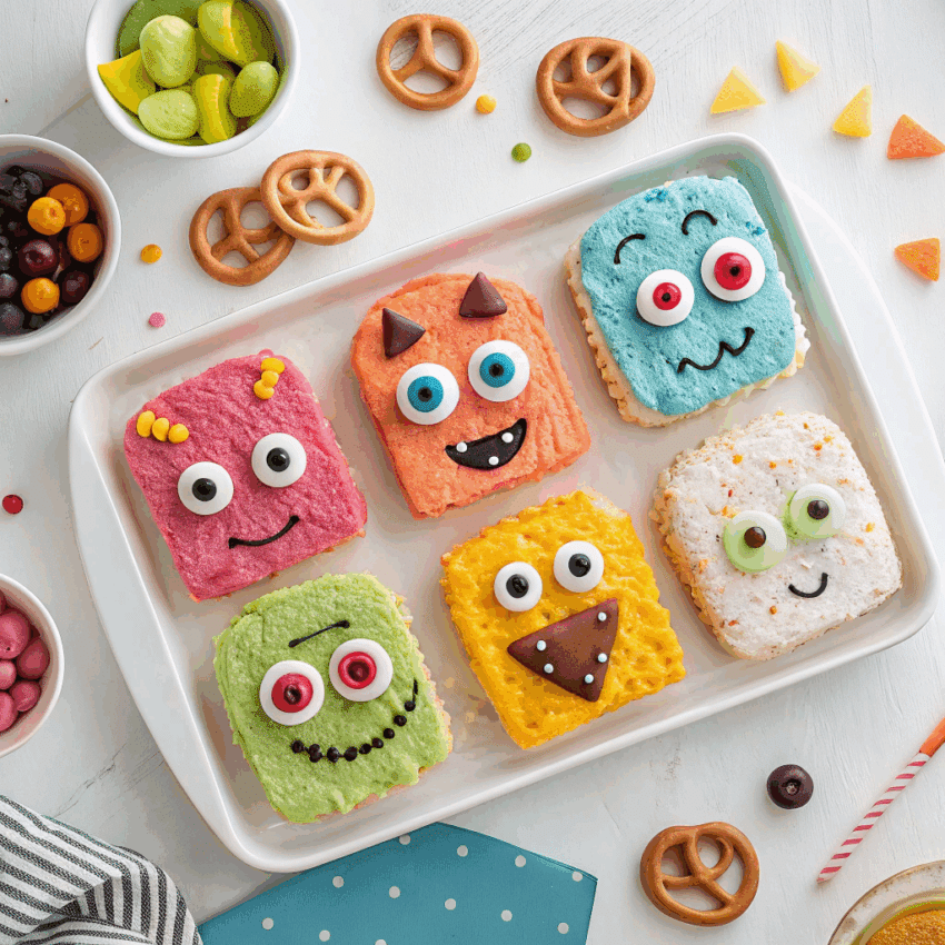 colorful rice cake monsters