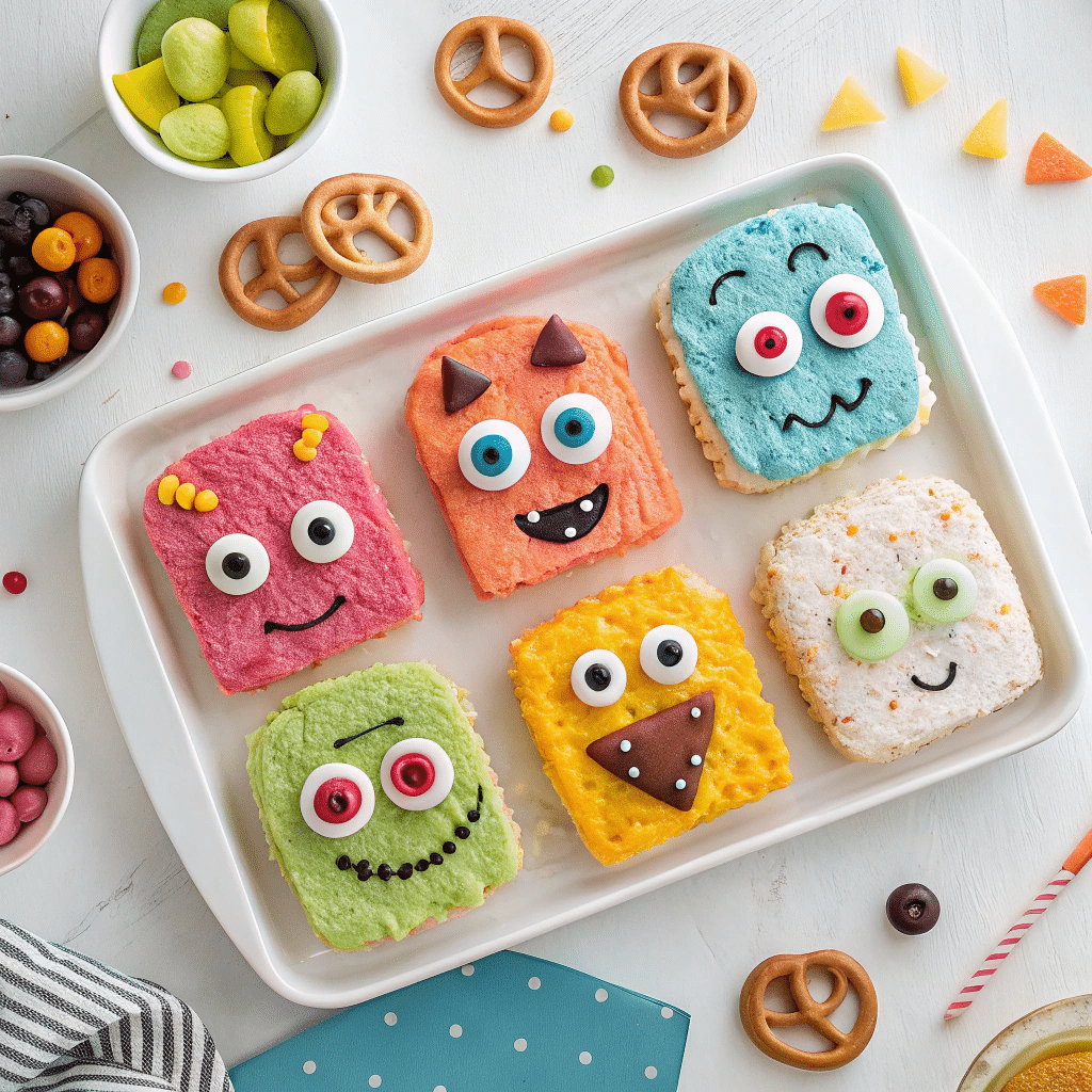 colorful rice cake monsters