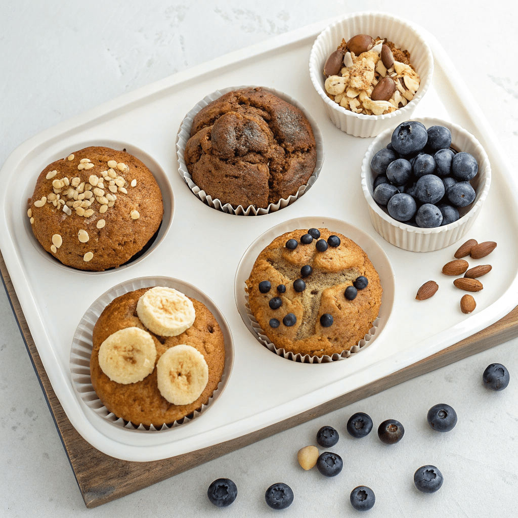 4 muffin variations