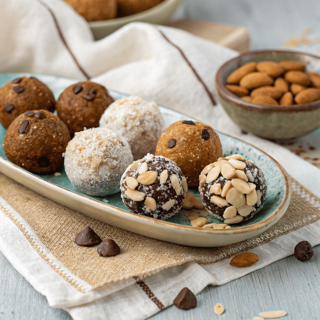 energy balls on a platter