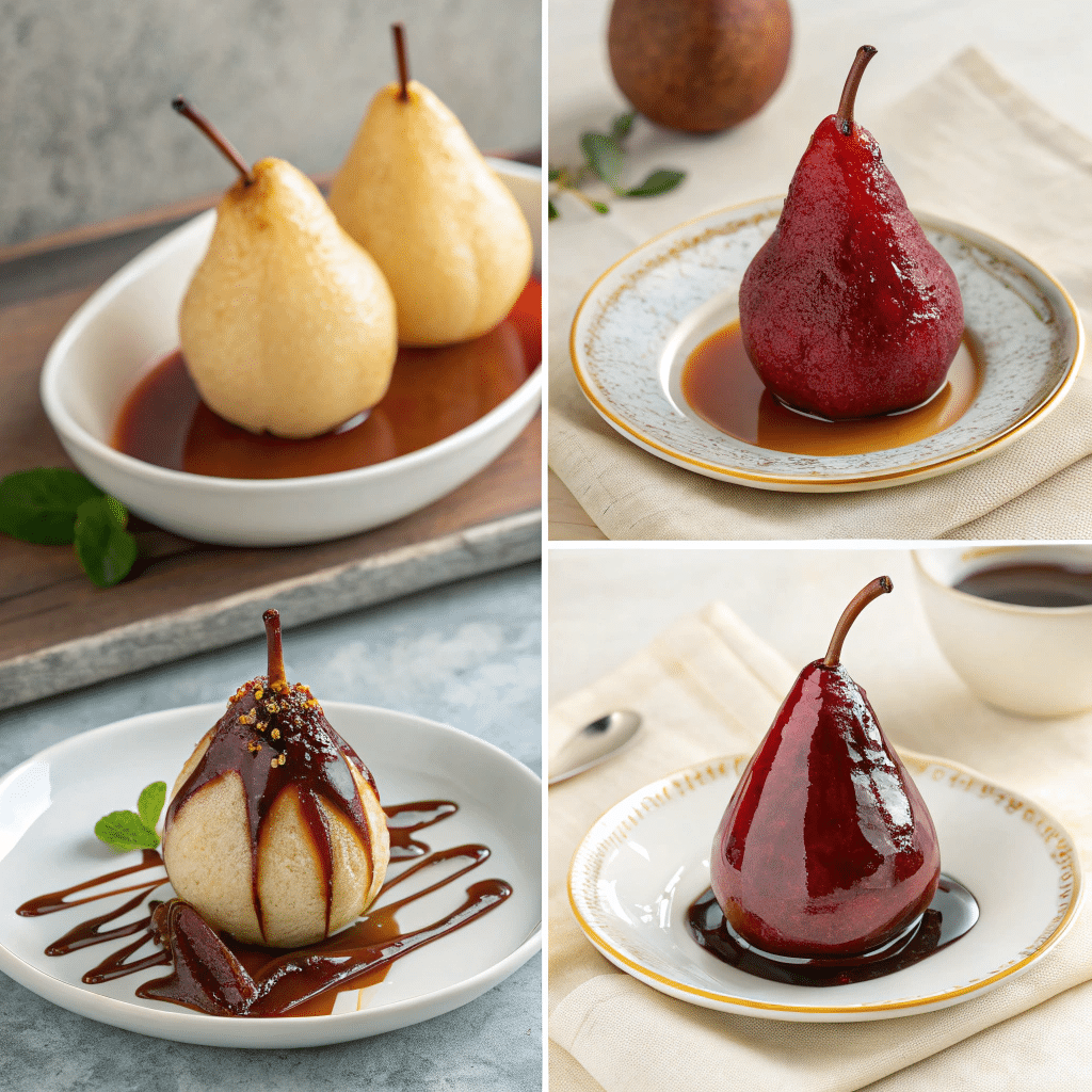 poached pears