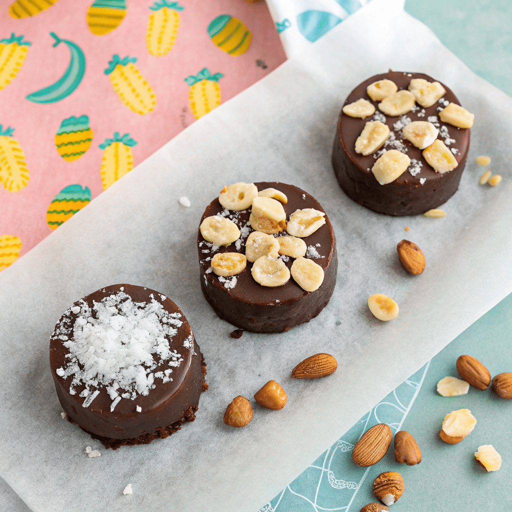 frozen chocolate banana bites