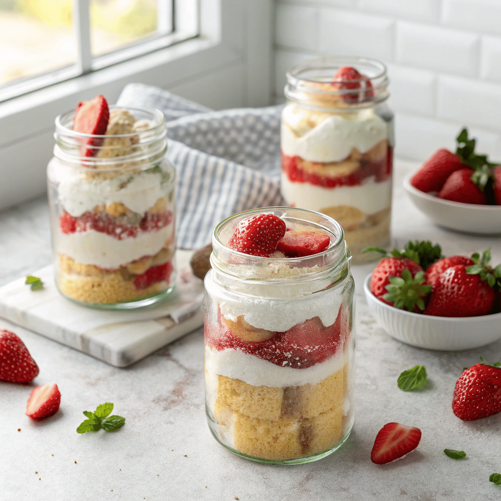 Strawberry Shortcake Trifles