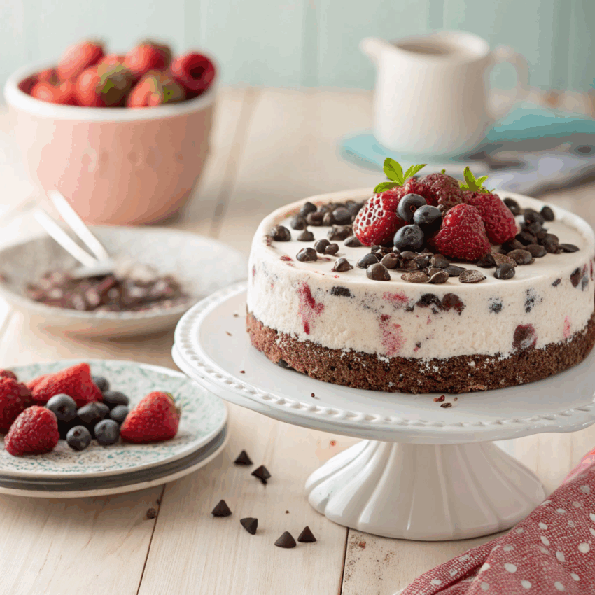 frozen yogurt ice cream cake