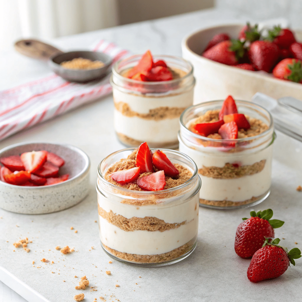 no-bake cheesecake cups