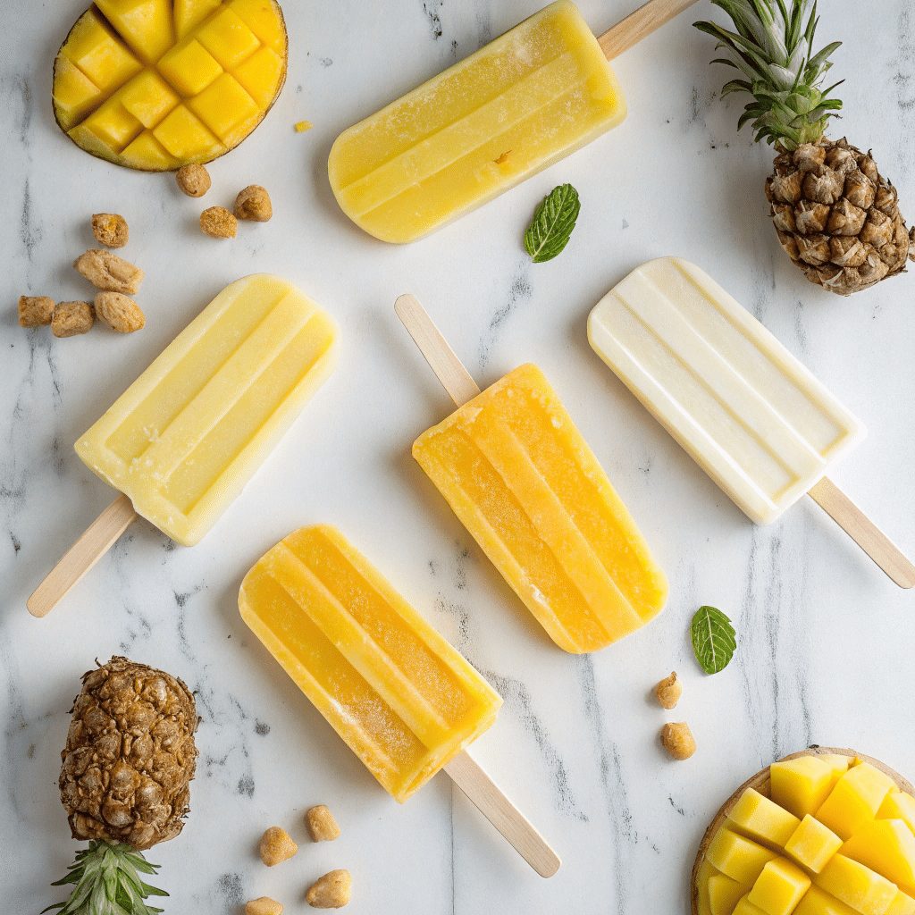 popsicles of different flavors