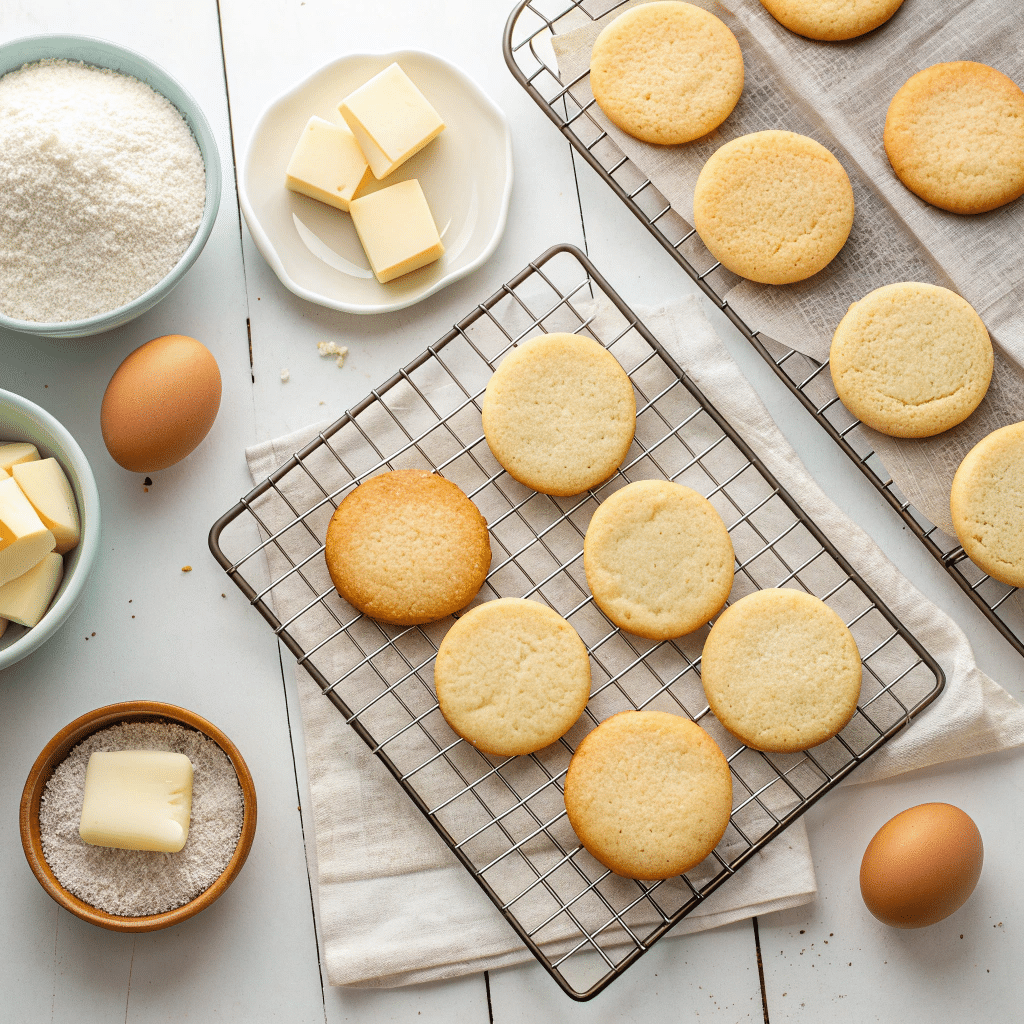 freshly baked sugar cookies