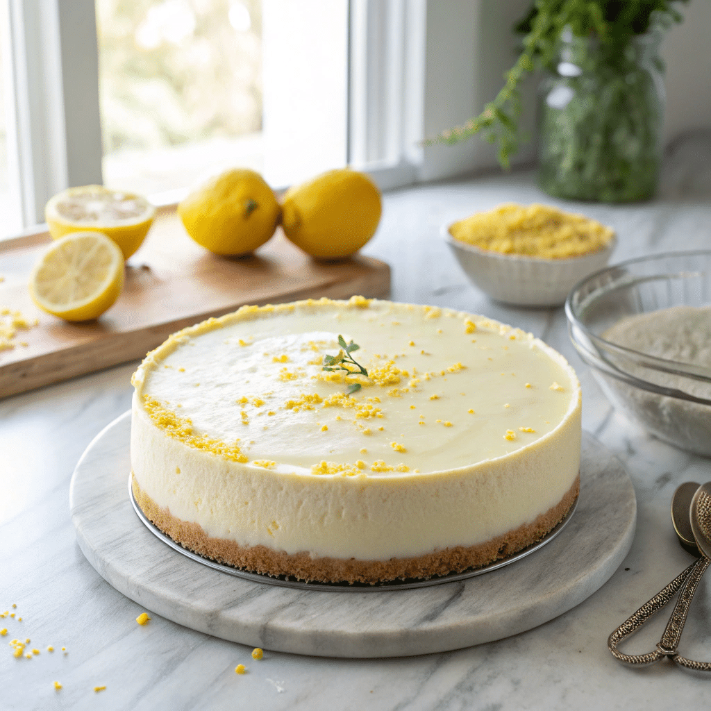 no bake lemon cheesecake
