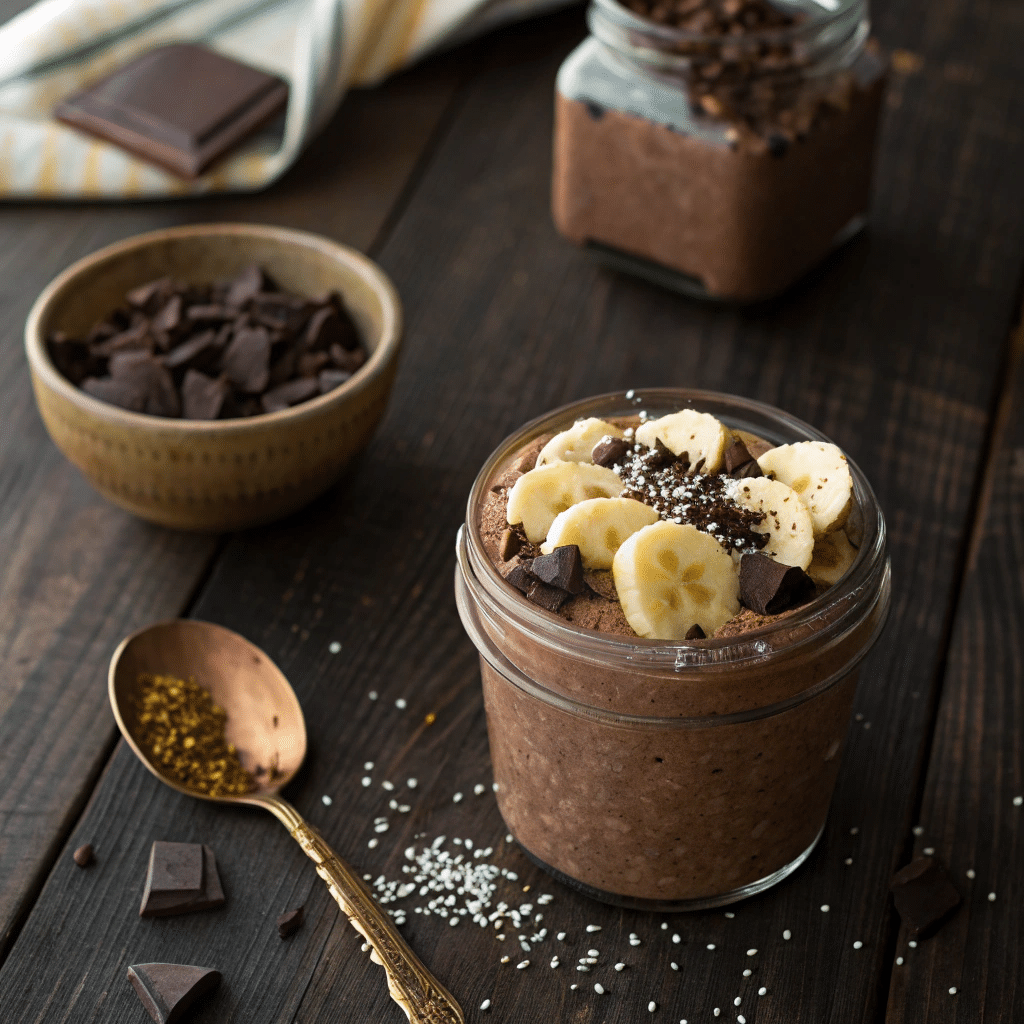 Chocolate Protein Chia Pudding