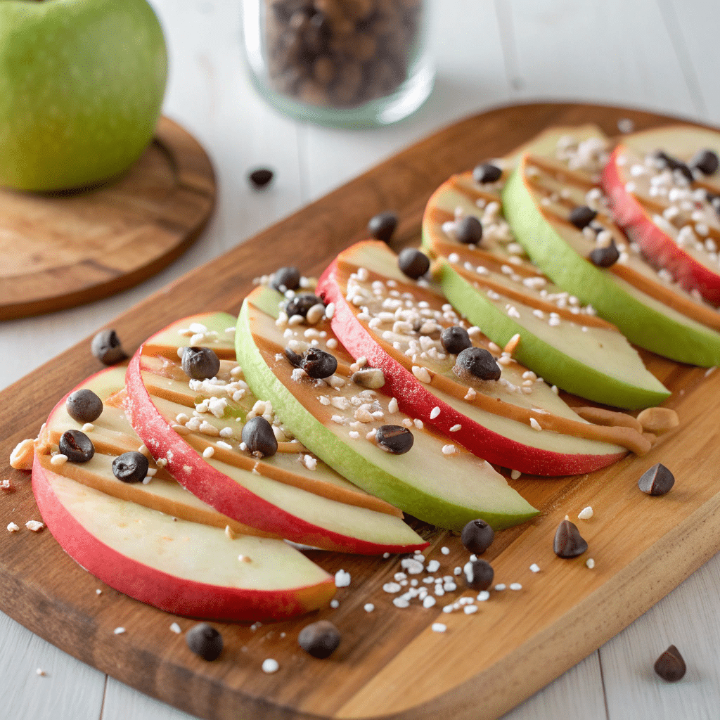 slices of red and green apples