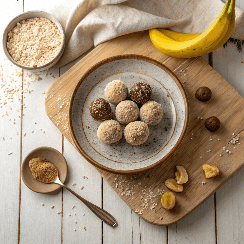banana cocoa energy balls