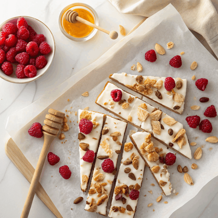 frozen yogurt honey bark