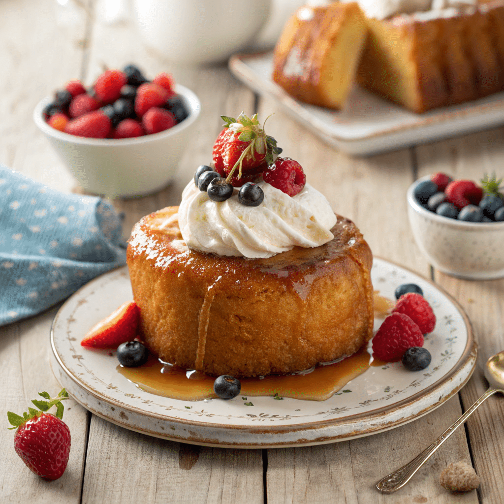 French baba au rhum cake
