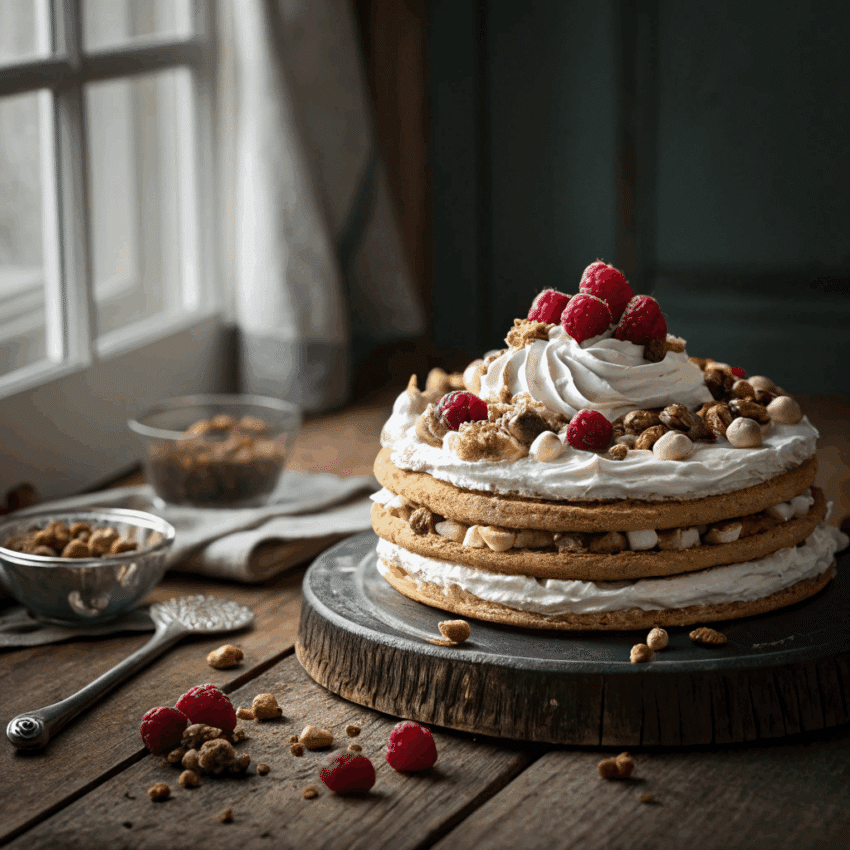 hazelnut meringue torte