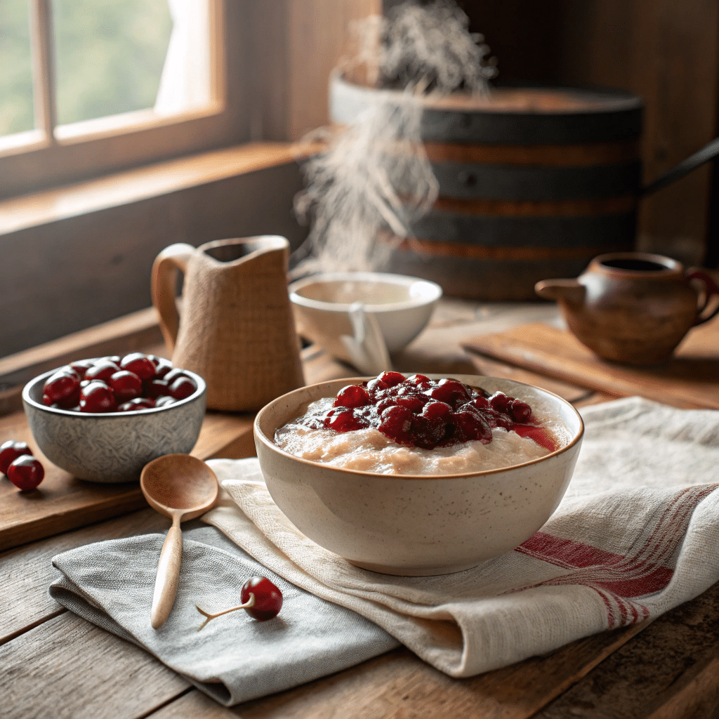 bowl of creamy rice pudding