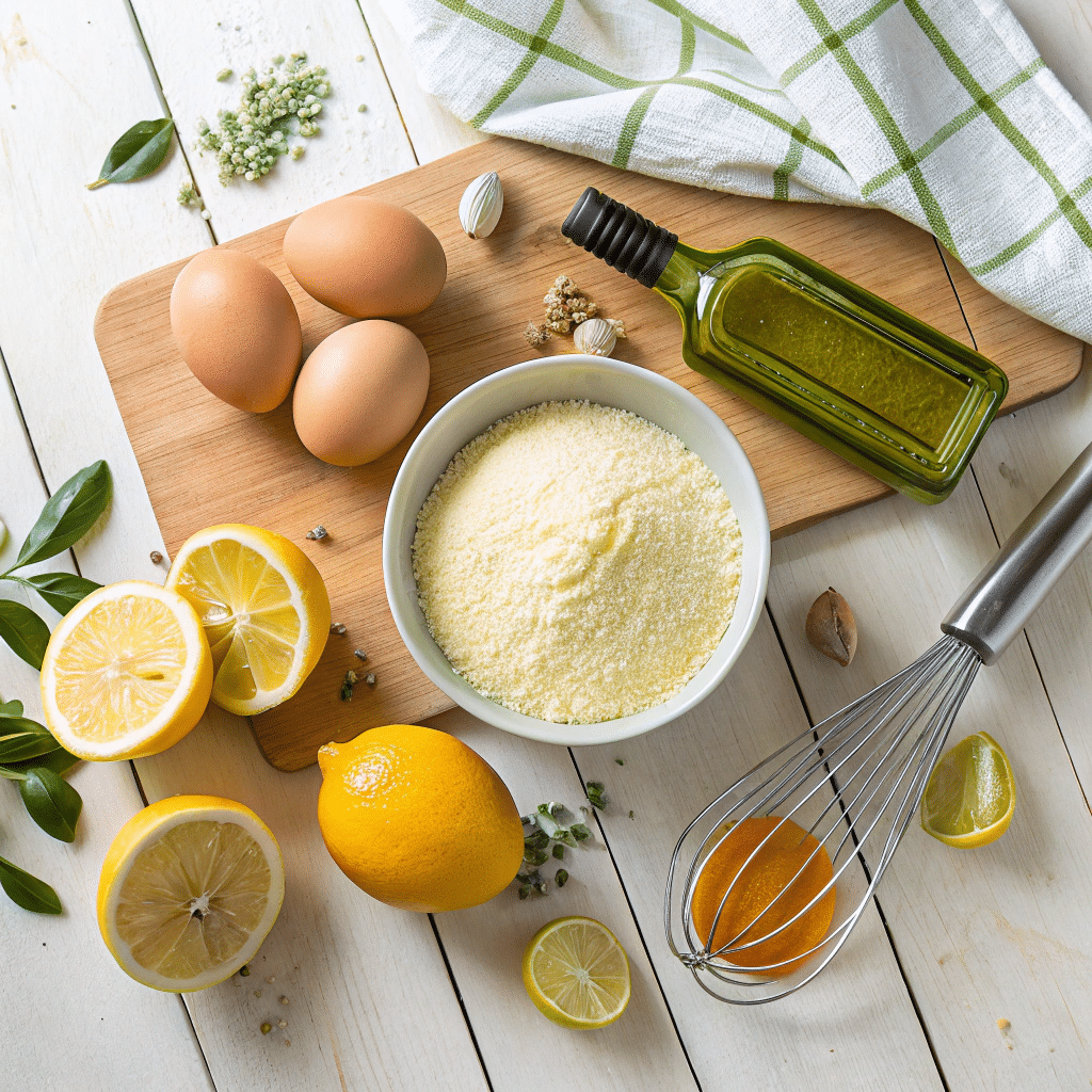 fresh baking ingredients