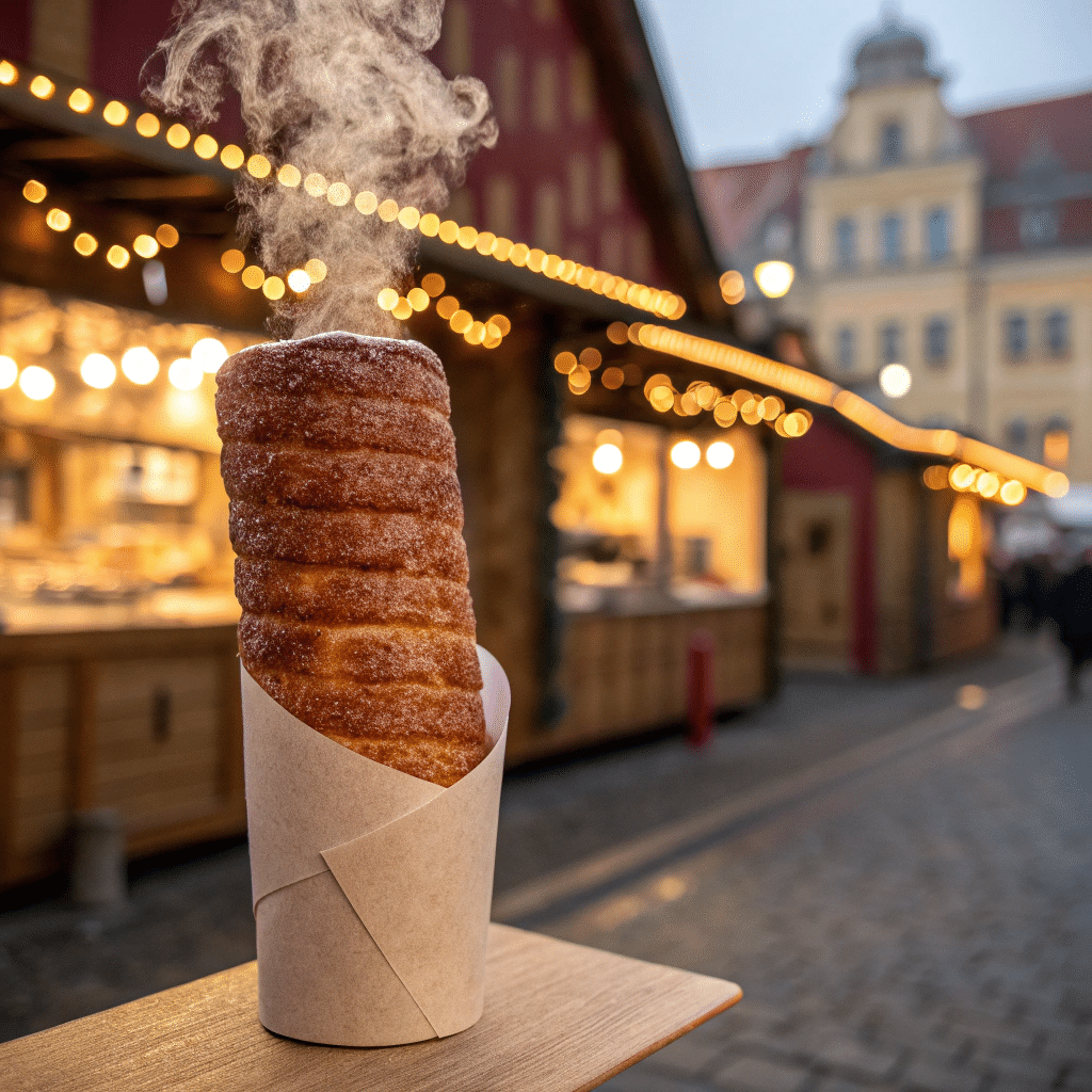 freshly baked chimney cake