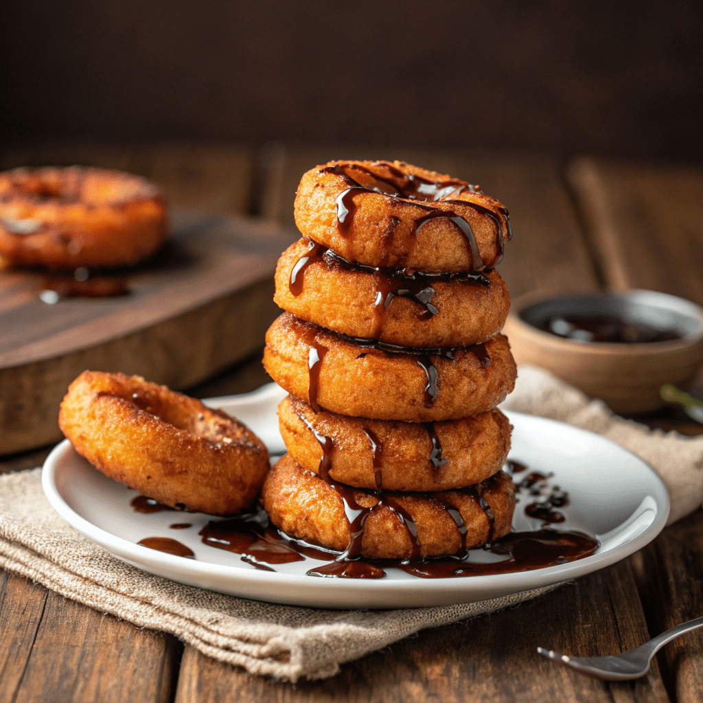 freshly fried Peruvian picarones