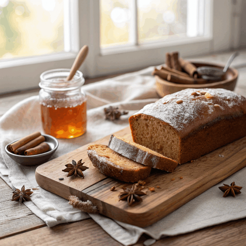 freshly baked pain d’épices
