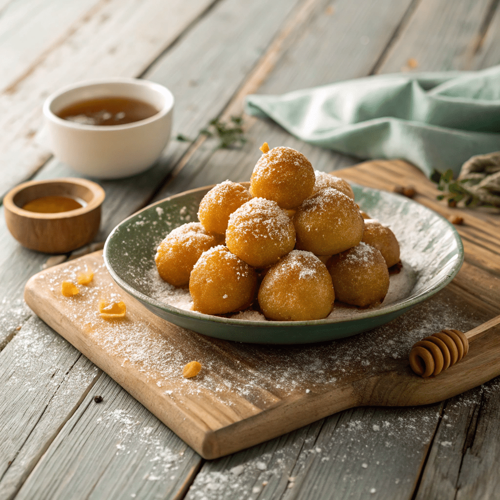 golden Egyptian zalabya sweet fritters