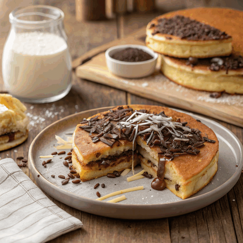 Indonesian martabak manis