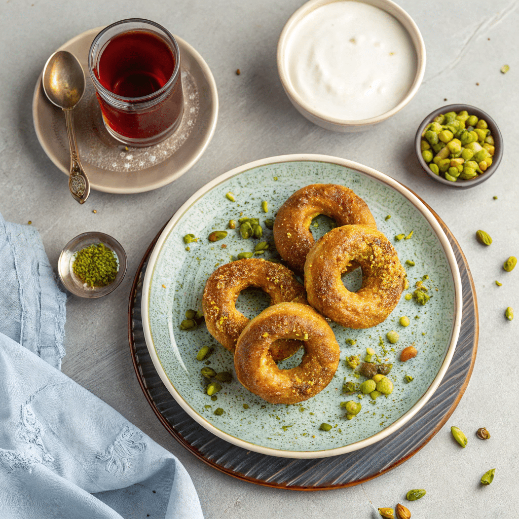 Halka Tatlisi rings on a plate