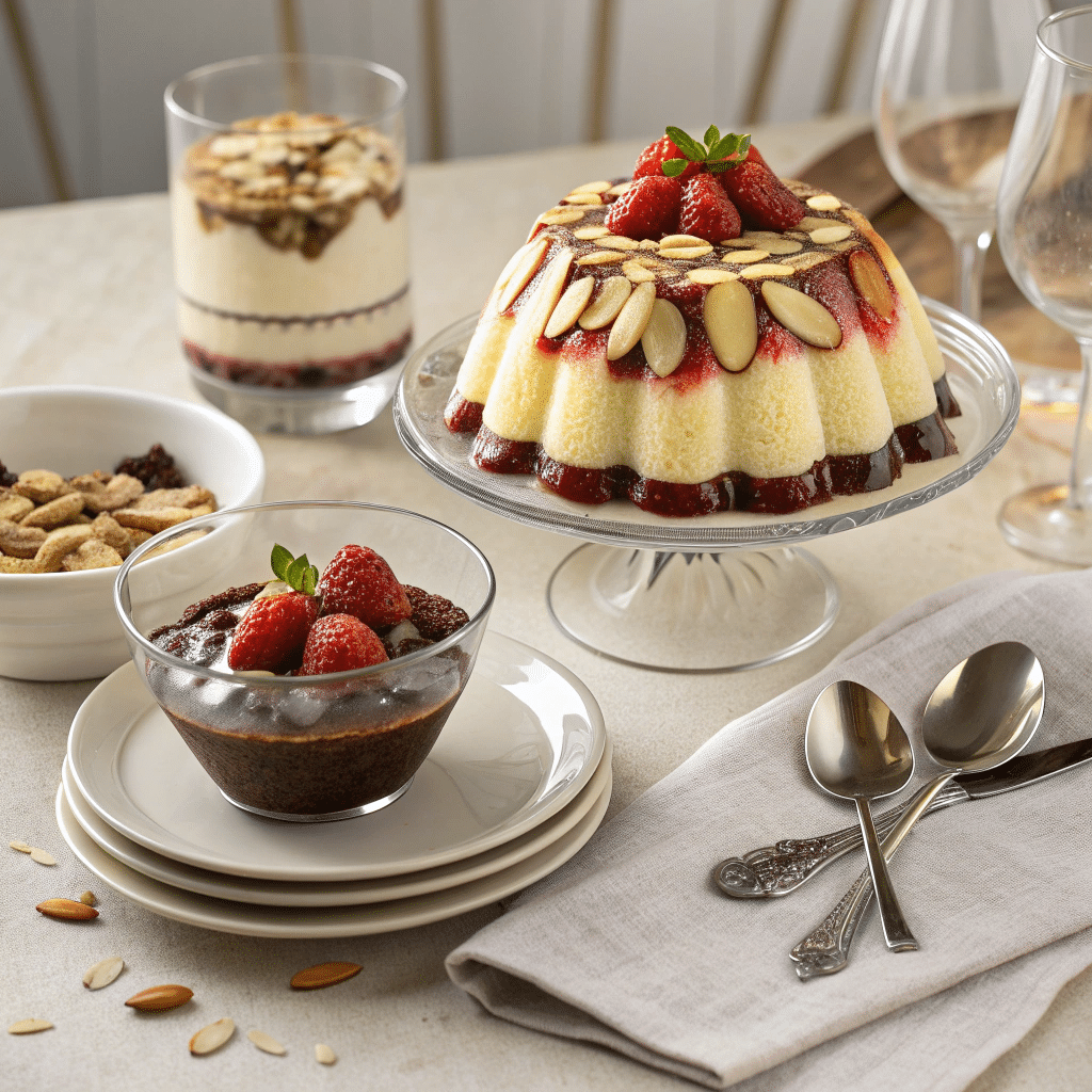 blancmange served three ways