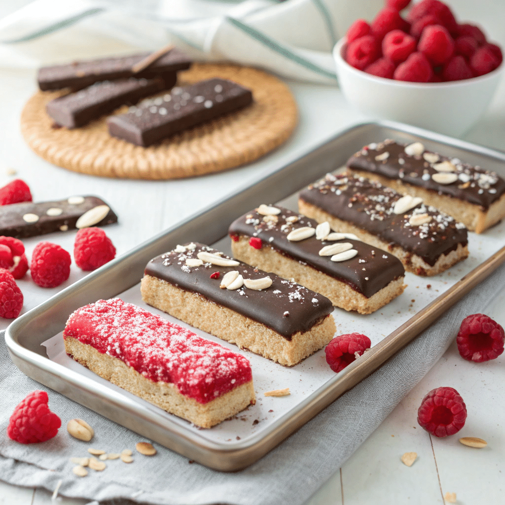 raspberry coconut frozen bar variations