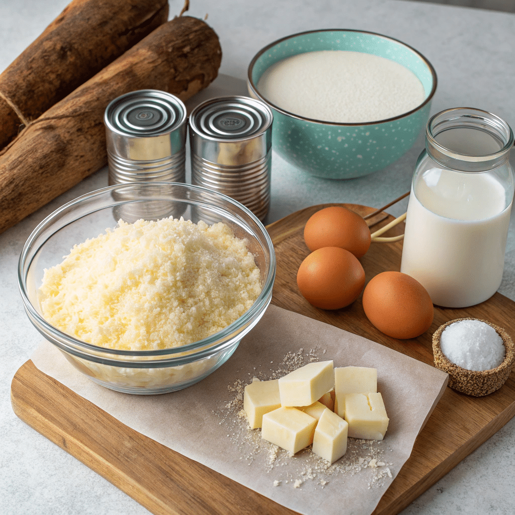 cassava cake ingredients