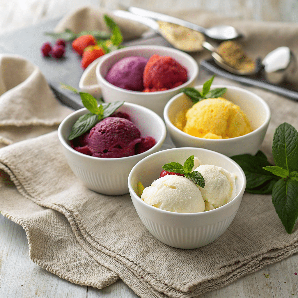 different sorbet