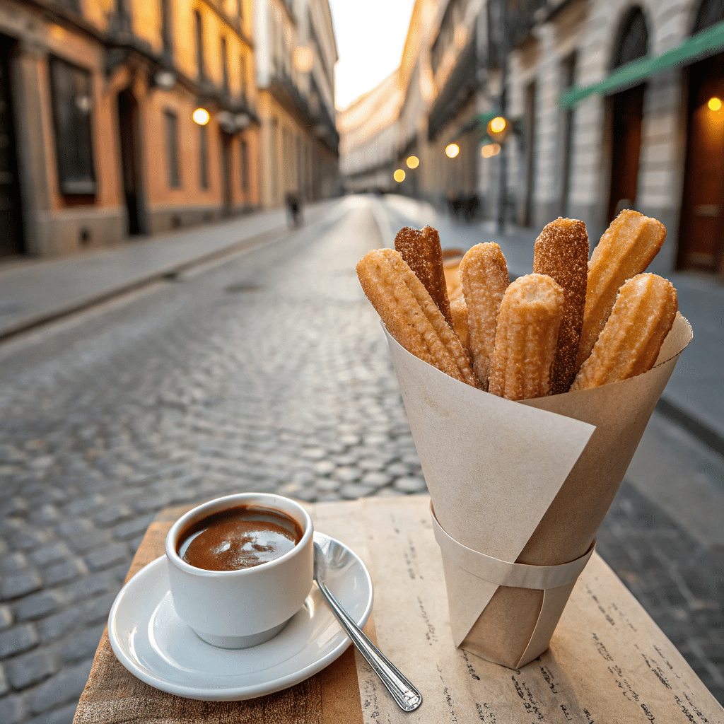 Freshly fried churros