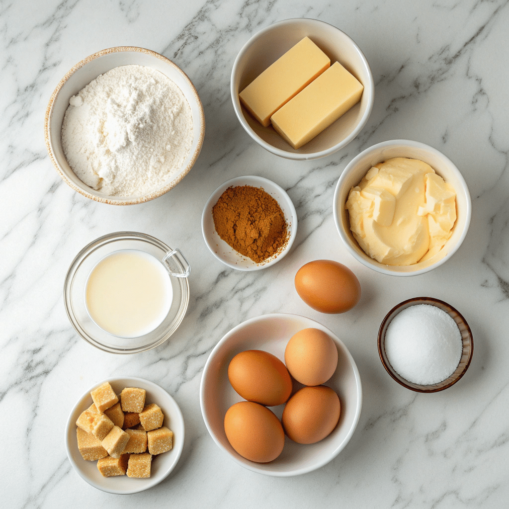 ingredients for butterscotch pudding
