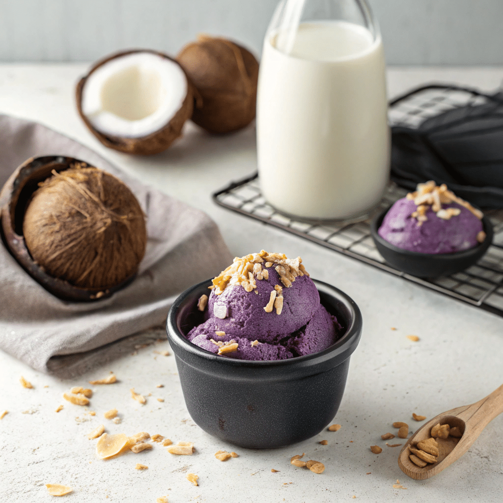 vegan ube ice cream